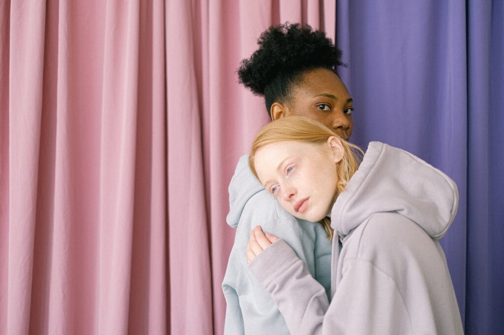 multiethnic lesbian couple