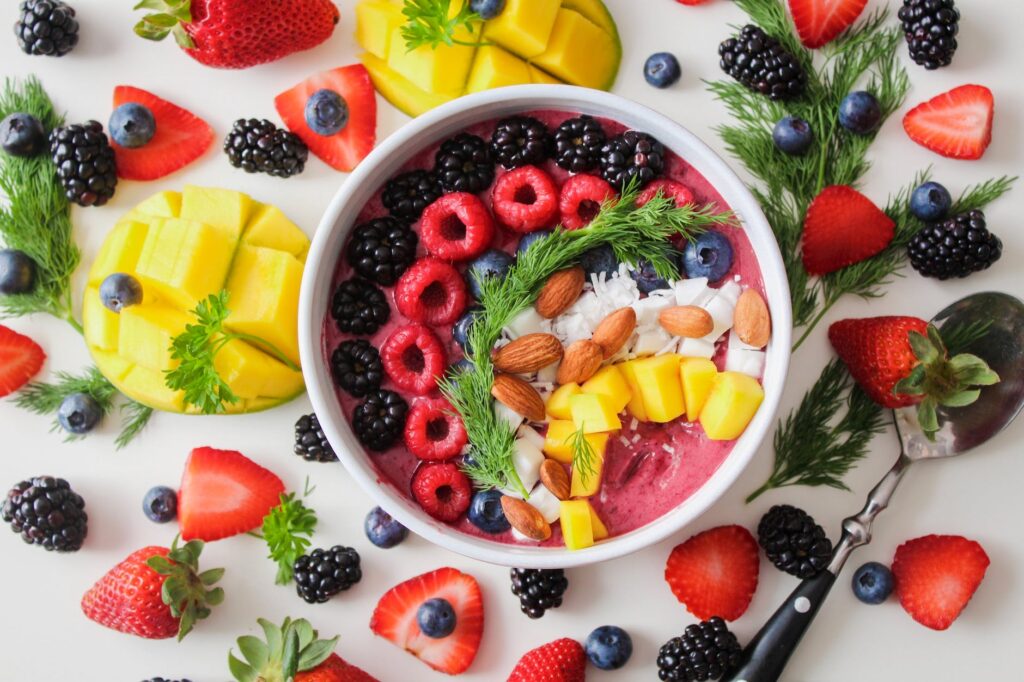 top view photo of food dessert. What we should