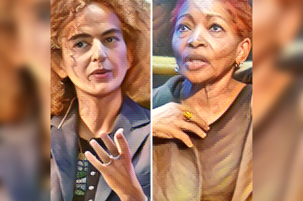 Leila Slimani with Bonnie Greer
