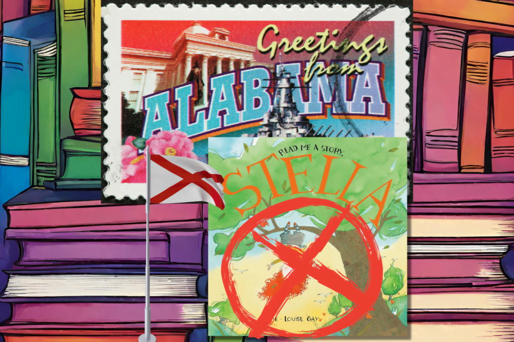 Alabama puts 'Read Me a Story, Stella' children's book on 'watch list' because the author's last name is 'Gay'.