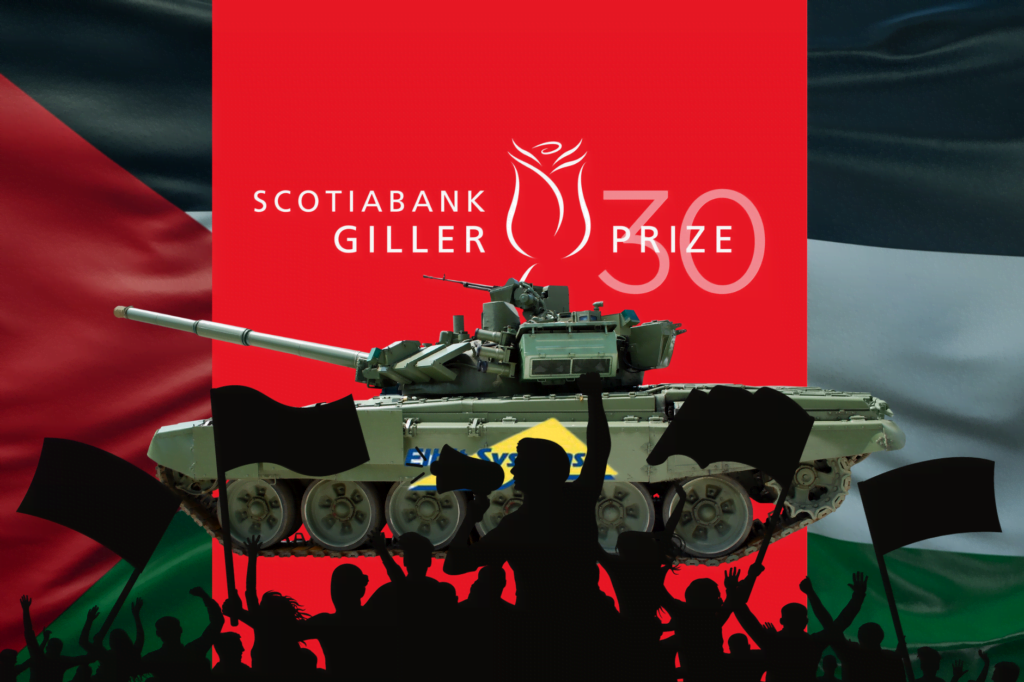 Pro-Palestine protesters disrupting Scotiabank's Giller Prize Ceremony amid controversy over investments is Israeli weapons system