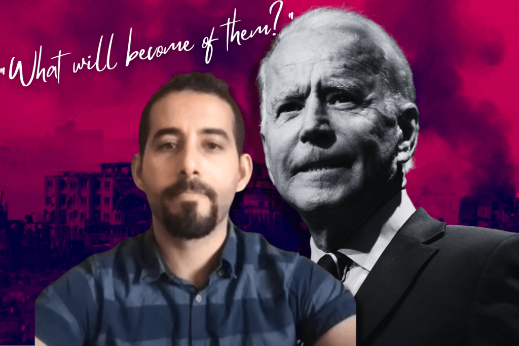 Palestinian poet Mosab Abu Toha pleads Biden for ceasefire in Gaza.
