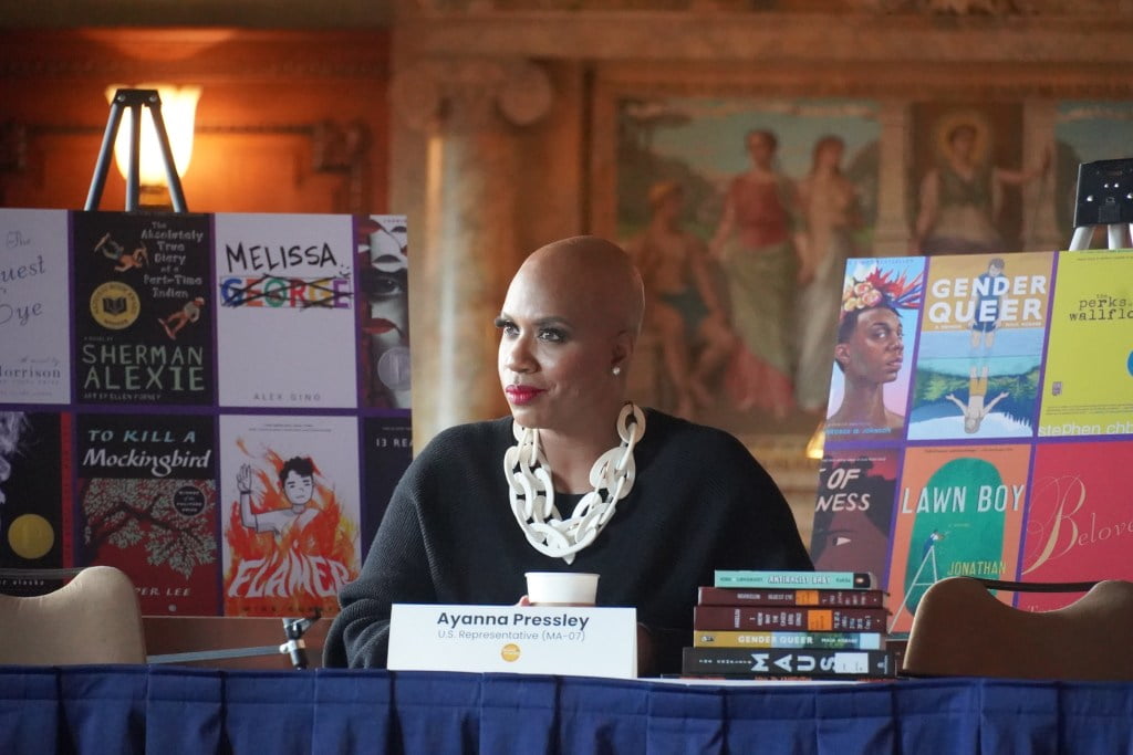 Congresswoman Ayanna Pressley unveiled new bill called the Books Save Lives Act.
