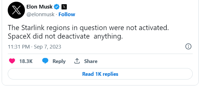 Fact checking books and the issue of Walterson Isaacson's biography. Elon Musk posts on X, formerly known as Twitter, that SpaceX did not deactivate Starlink during a conflict between Ukraine and Russia.