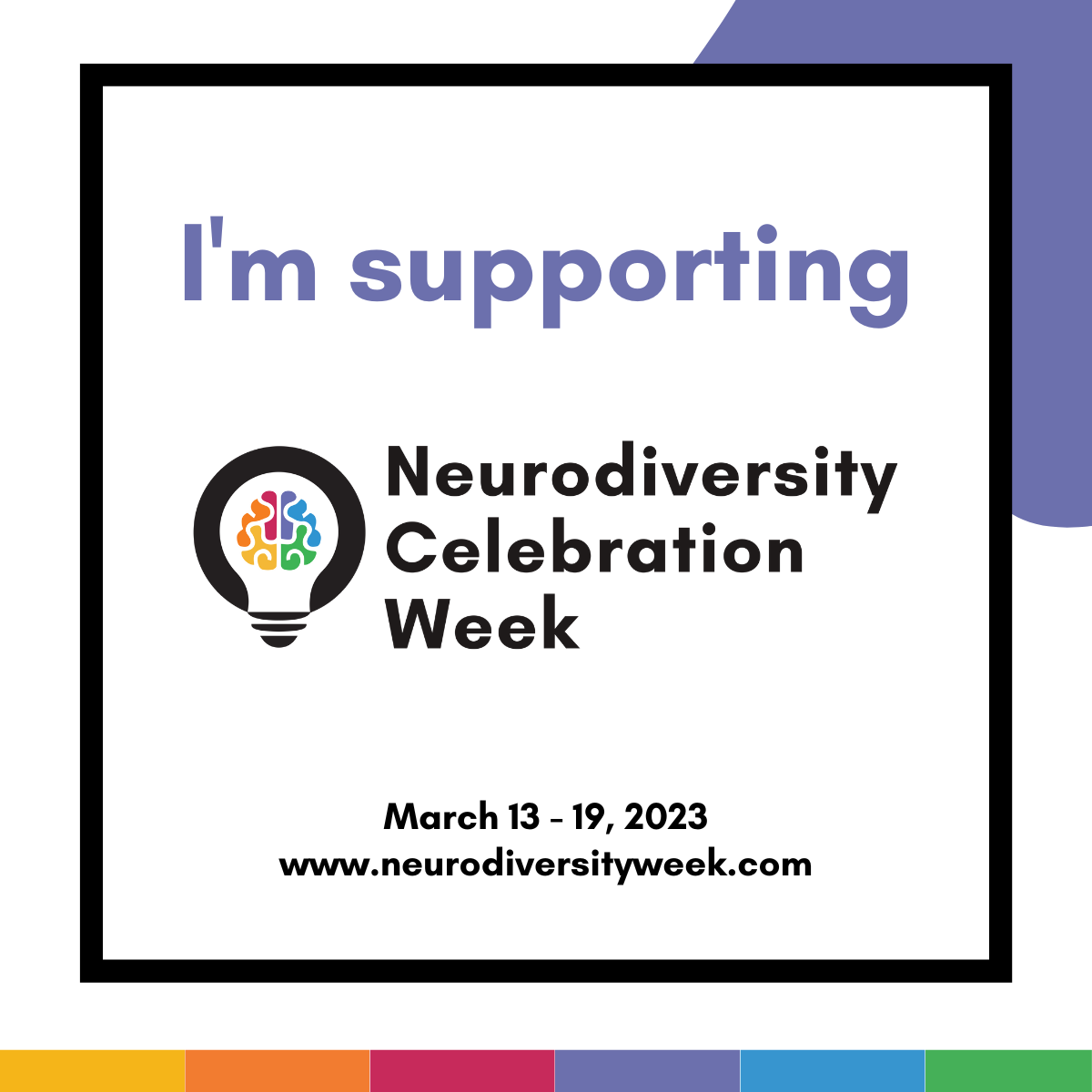 I'm supporting Neurodiversity Celebration Week by reading books by authors