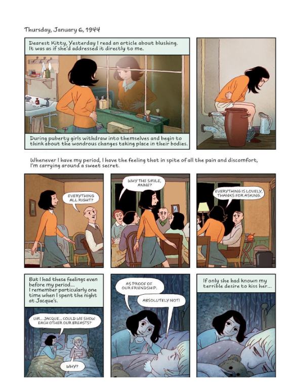Controversy erupts as Texas teacher fired for using Anne Frank graphic book. The illustrated version shows Anne Frank questioning her sexuality.
