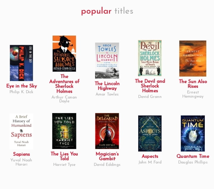 Prosecraft website shows several important books showcased