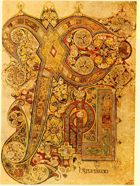 Book of Kells from 800 AD. World's oldest book